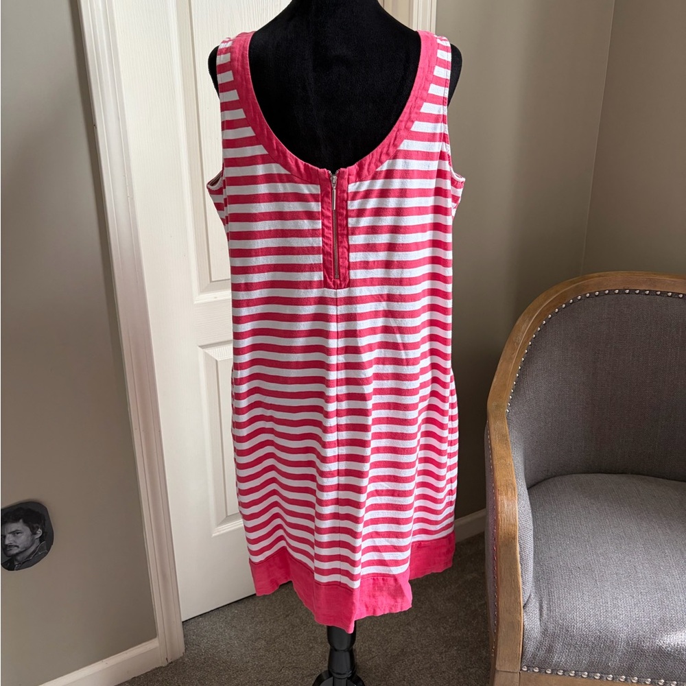 Tommy Bahama Striped Pink and White Mini Dress - Picture 3 of 7